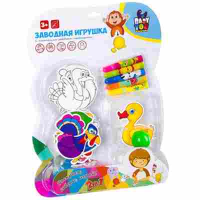 Игрушка BabyYou Заводная игрушка д/раскрашивания Птицы, б-4332, Баград.рф